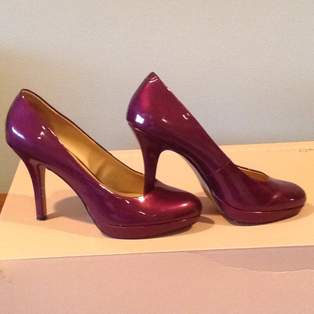 Platform heels!! The color is actually dark rose